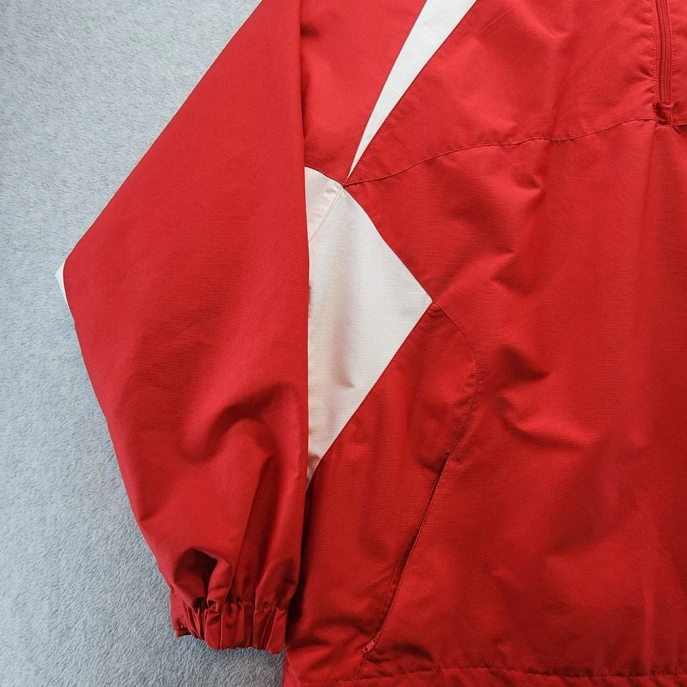 Champion Colts Windbreaker Pullover Jacket Men's XL Red White Hooded Vintage - Picture 3 of 12
